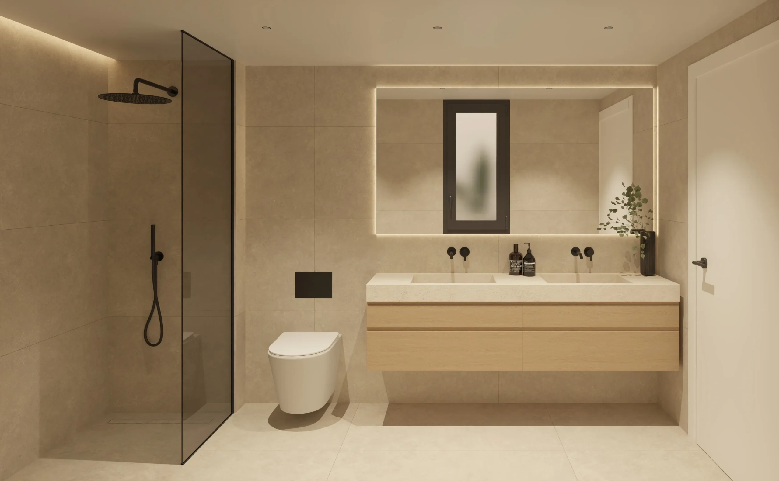 e6a-residencial-agustina-de-aragon-render-reforma-interior-04-scaled raco-patraix-bano-ducha-lluvia-lavabo-madera-iluminacion-led-valencia